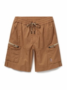 Moncler Grenoble - Straight-Leg Logo-Appliquéd Ripstop Cargo Shorts - Brown