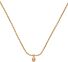 Emanuele Bicocchi SSENSE Exclusive Gold Skull Necklace