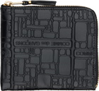 COMME des GARÇONS WALLETS Black Embossed Logotype Wallet