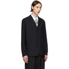 Comme des Garcons Homme Black Tropical Wool Three-Button Blazer