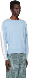 ZANKOV Blue & Off-White Lucien Sweater