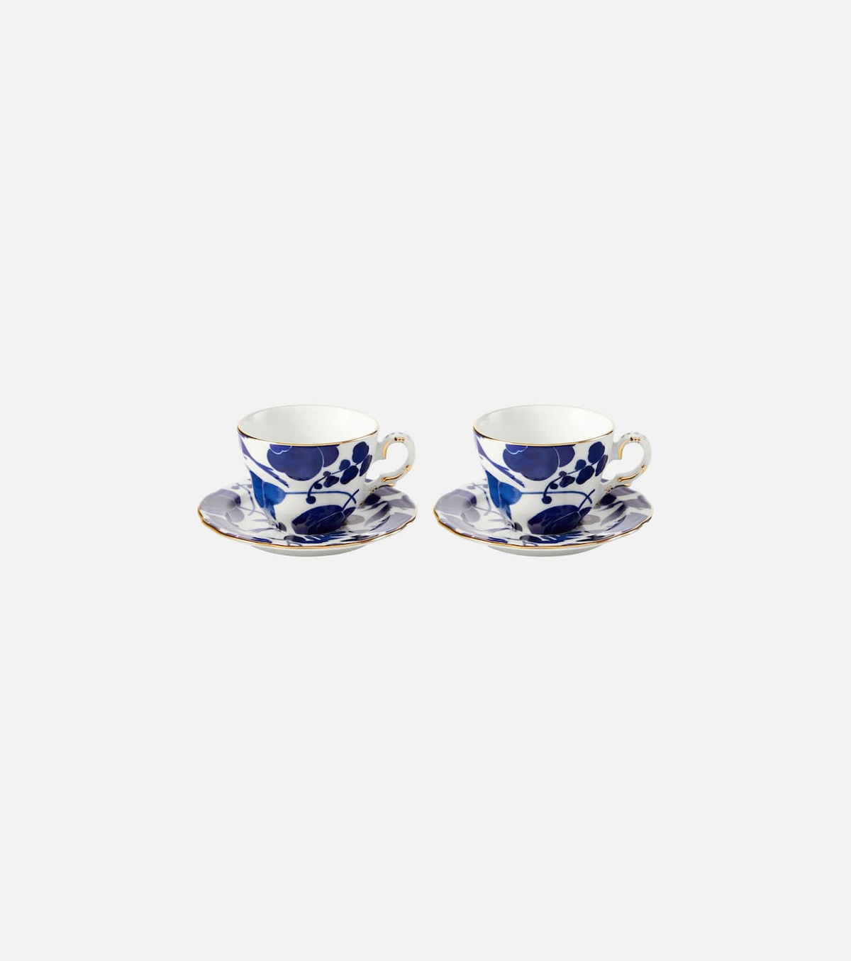 La DoubleJ Mama set of 2 floral porcelain teacups