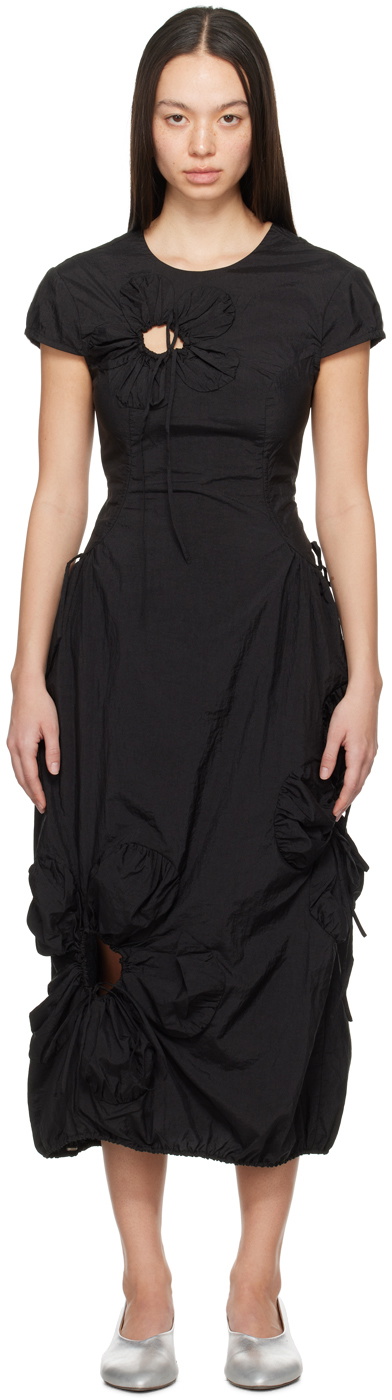J.Kim Black Flower Maxi Dress