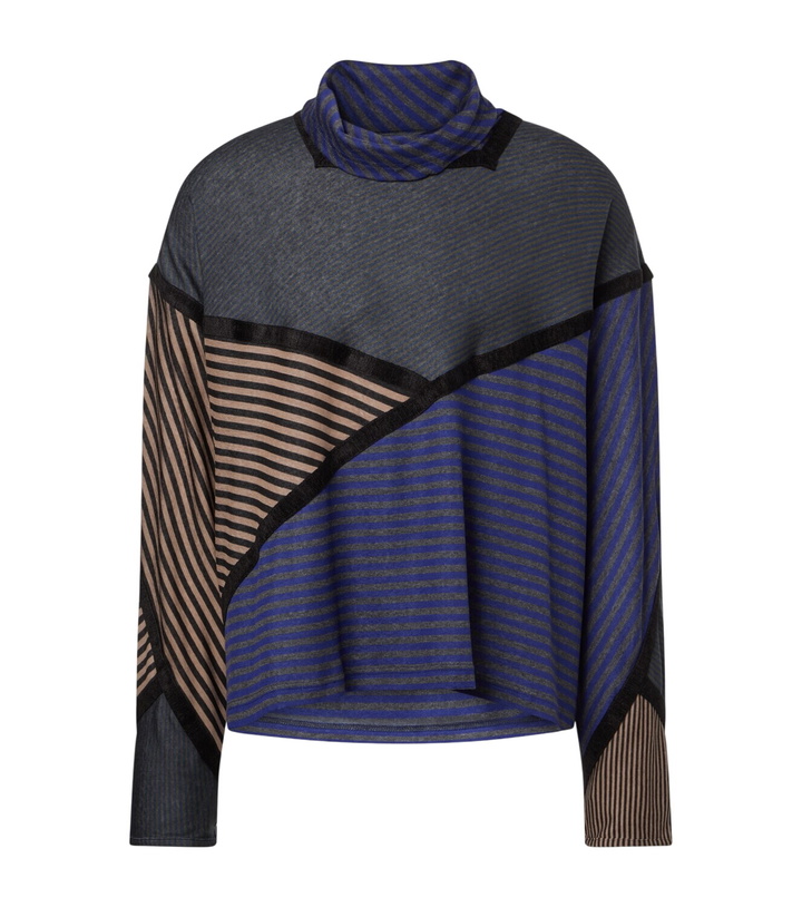 Photo: Kiko Kostadinov Raday paneled jersey turtleneck top