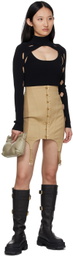 Dion Lee Beige Corset Garter Skirt