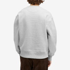 Café Mountain Men's Embroidered Script Crew Sweatshirt in Grey