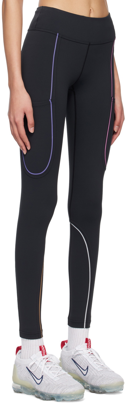 Outdoor Voices Black Drawstring 7/8 Leggings
