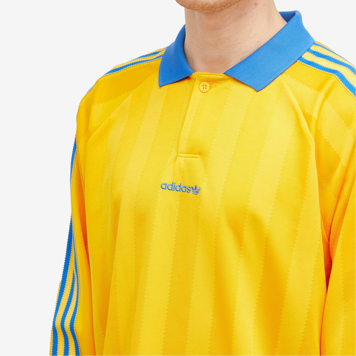 Adidas Men's Long Sleeve Jersey in Crew Yellow adidas