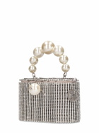 ROSANTICA Super Holly Mesh & Faux Pearls Bag