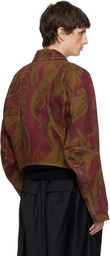 Vivienne Westwood Brown & Red Pourpoint Denim Jacket
