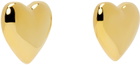 Moschino Gold Heart Clip-On Earrings