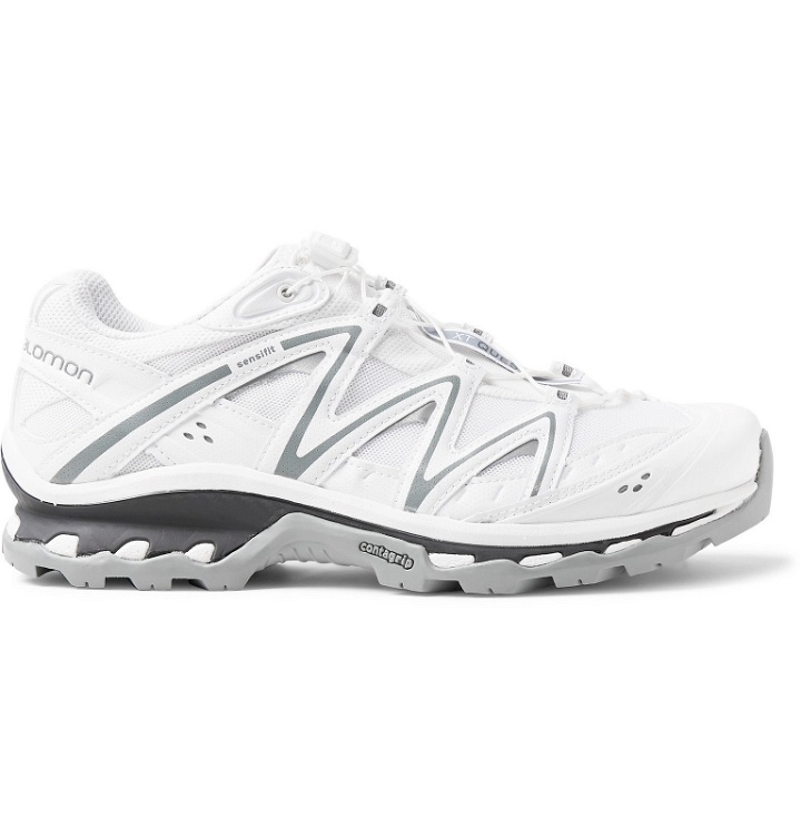 Photo: Salomon - XT Quest Advanced Mesh and Leather Running Sneakers - White