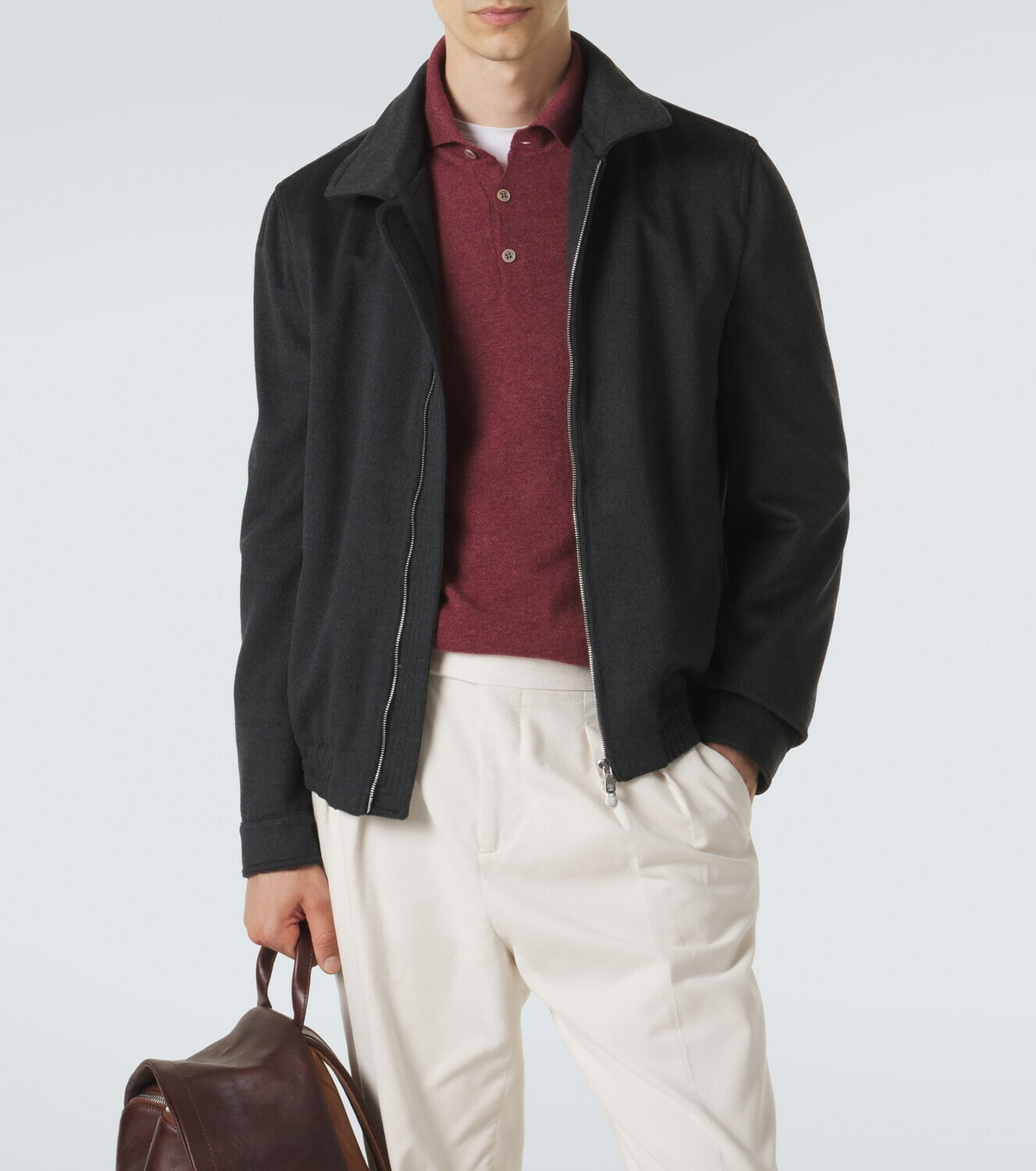 Brunello Cucinelli Virgin wool blouson jacket