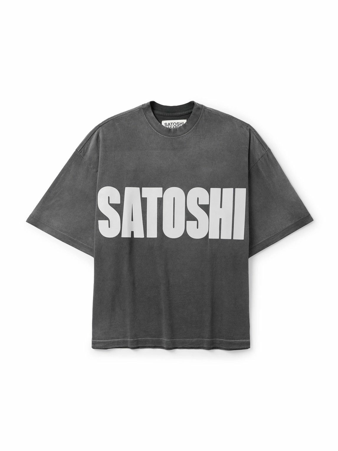 Satoshi Nakamoto - Impact Oversized Logo-Appliquéd Cotton-Jersey T