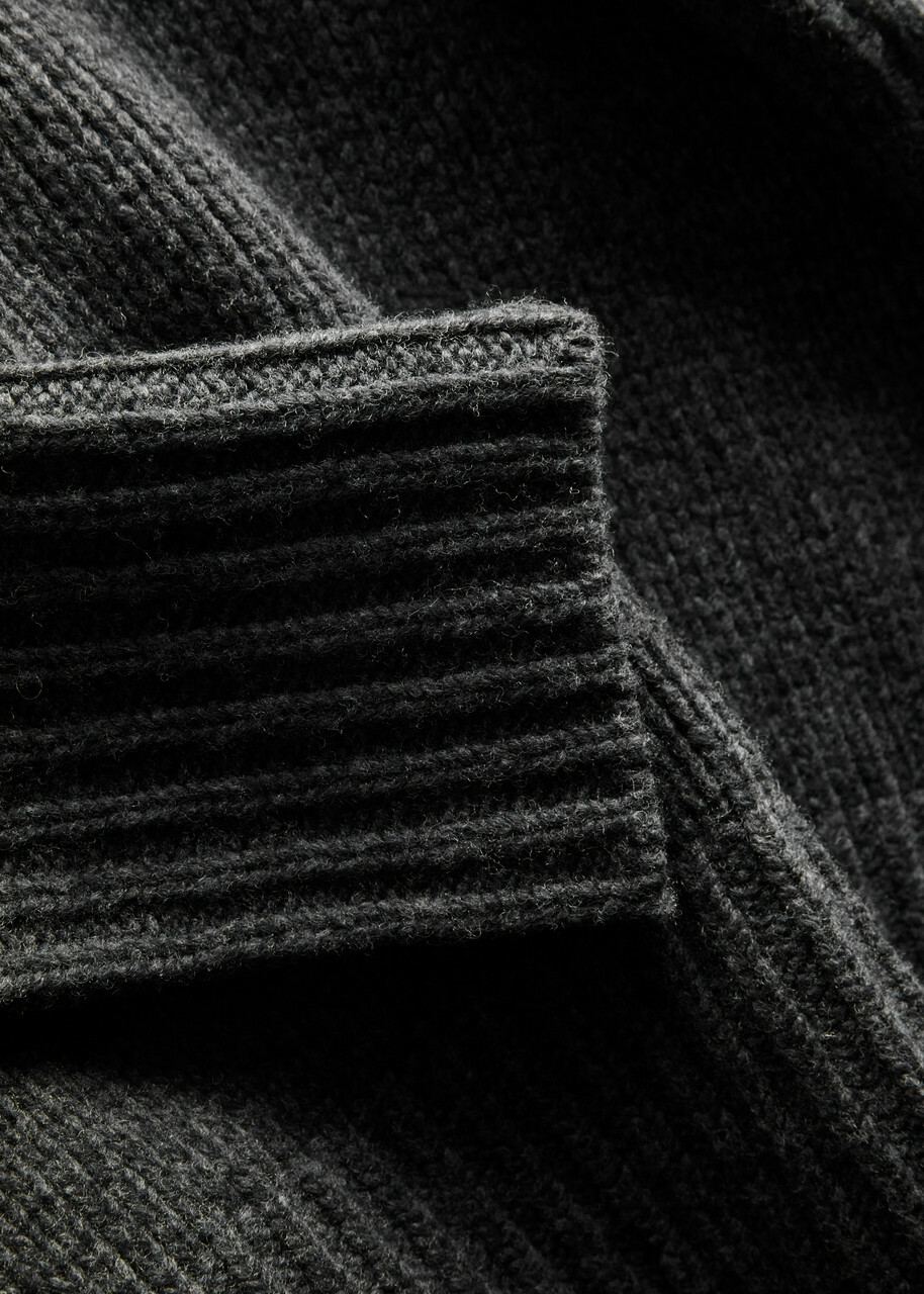 Forte_forte Turtleneck Wool Jumper Anthracite