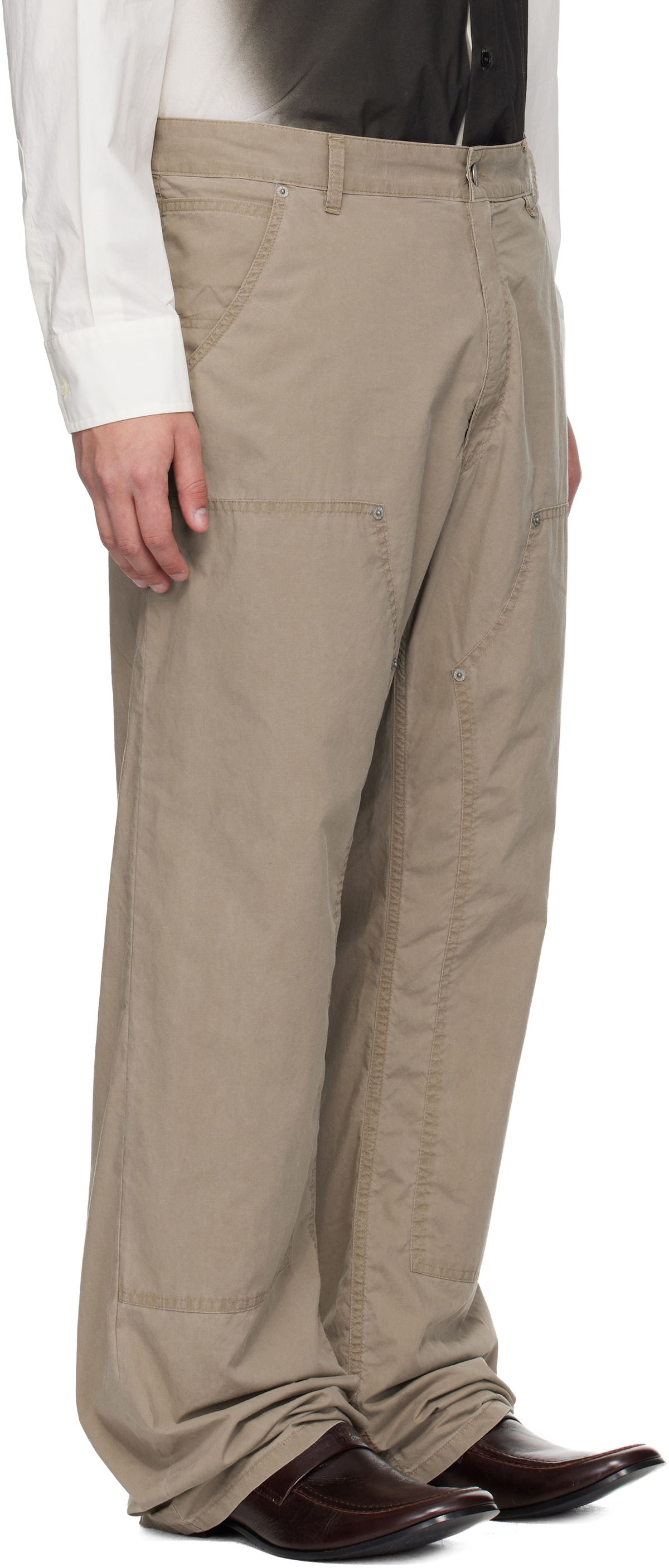 MM6 Maison Margiela Beige 5 Pockets Jeans