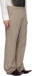 MM6 Maison Margiela Beige 5 Pockets Jeans