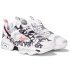 Vetements - Reebok Instapump Fury Printed Neoprene and Mesh Sneakers - Men - White
