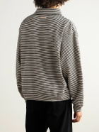 Marni - Striped Cotton-Jersey Polo Shirt - Black