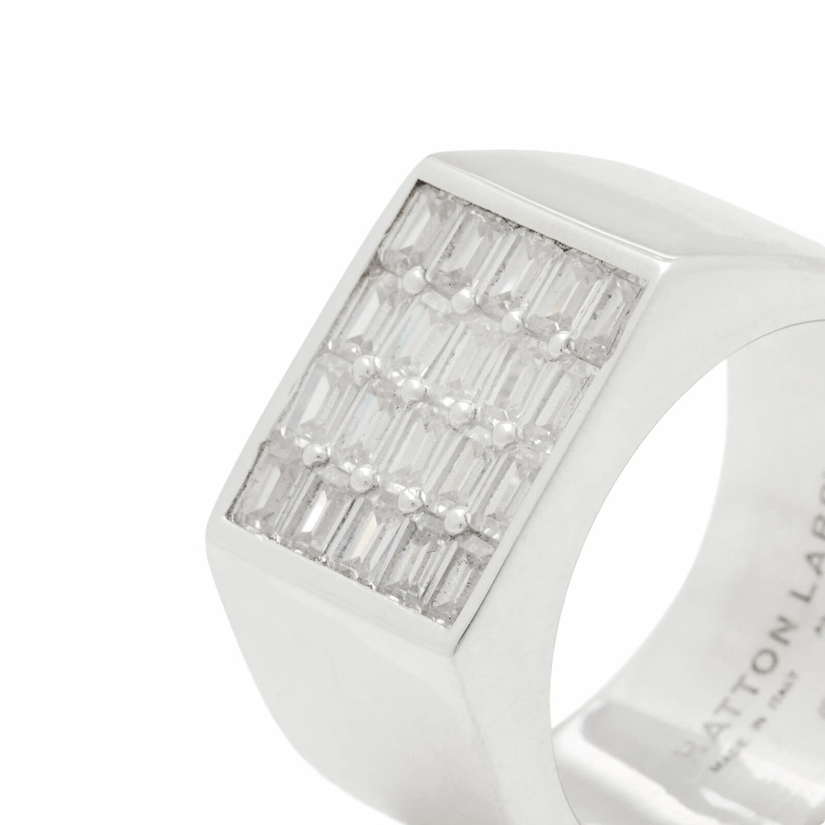Hatton Labs Men's Craquelure Ring in Silver