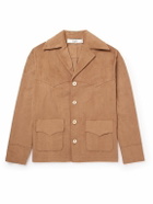 Séfr - Jules Faux Suede Jacket - Brown