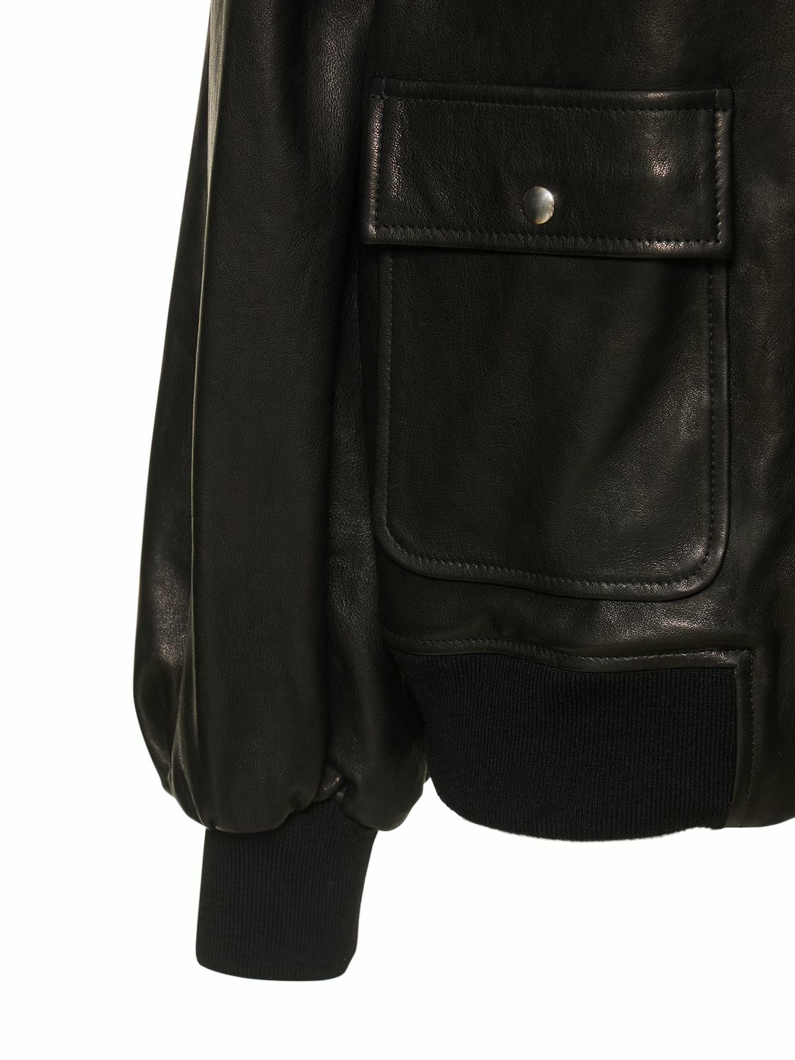 KHAITE Sheller Leather Jacket Khaite