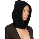 Rick Owens Black Tower Alpaca Knit Hood
