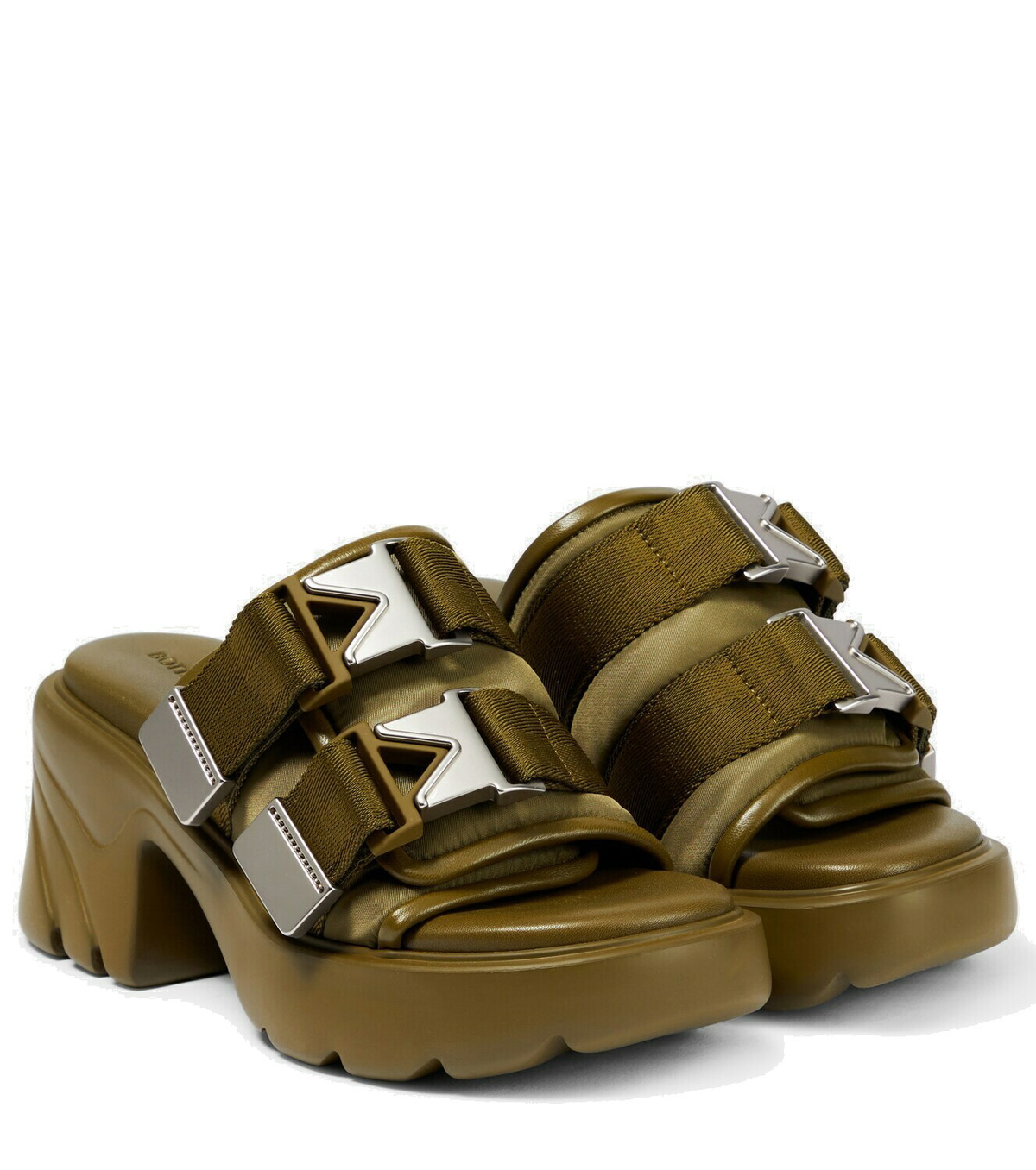 Bottega Veneta Flash Padded Technical Fabric Flat サンダル Bottega Veneta - Flash padded mules Bottega Veneta