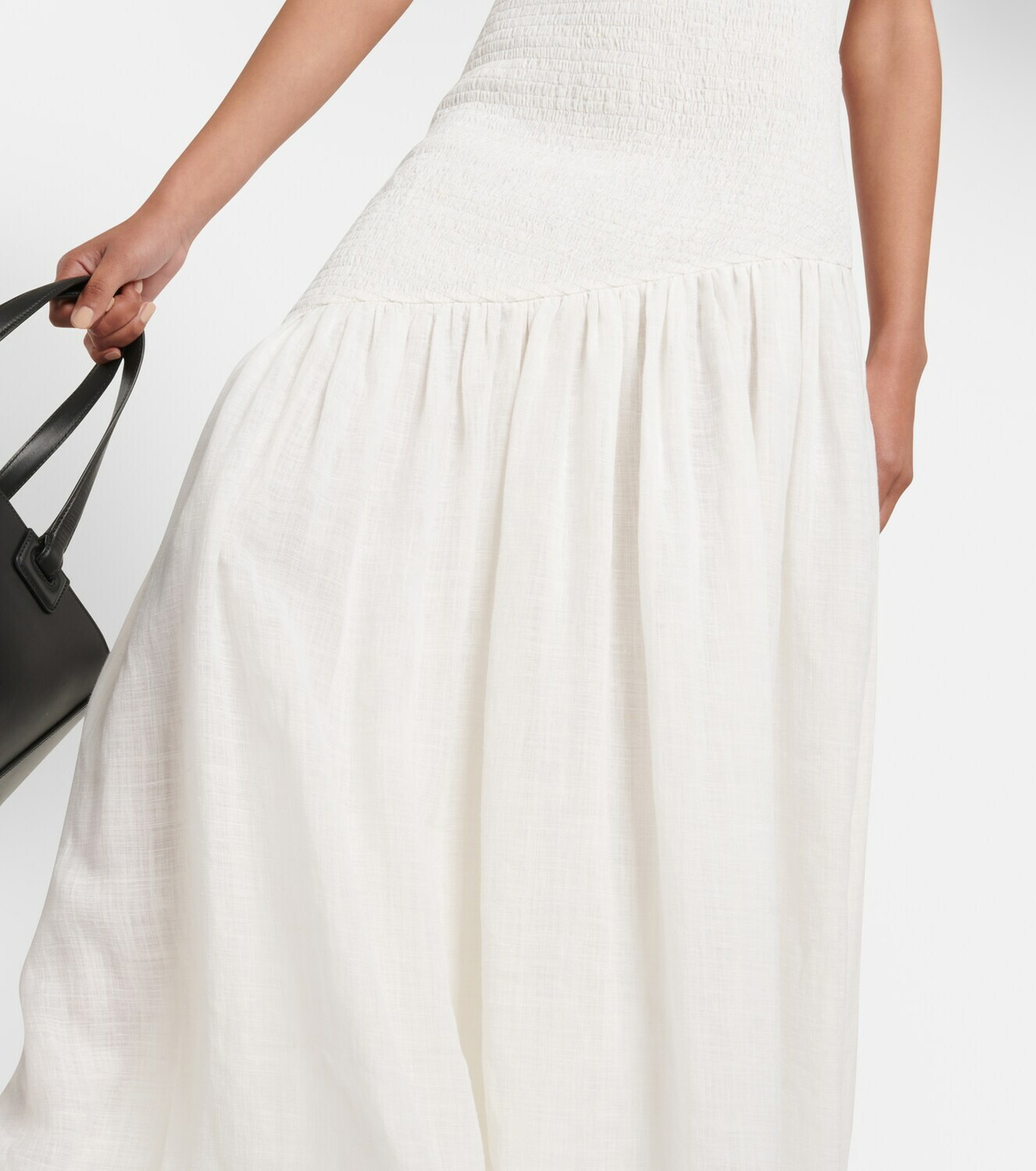【関税込み】Gabriela Hearst ホワイト Veloso マキシドレス Gabriela Hearst Veloso linen and silk maxi dress Gabriela Hearst