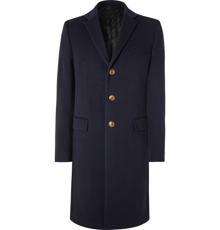 Photo: Givenchy - Wool and Cashmere-Blend Overcoat - Blue