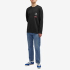 Adidas Men's x C.P. Company SPZL Pocket Long-Sleeve T-Shirt in Black