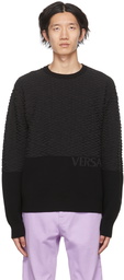 Versace Black La Greca Sweater