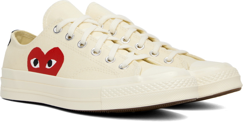 COMME des GARÇONS PLAY Off-White Converse Edition Chuck 70 Low Top Sneakers