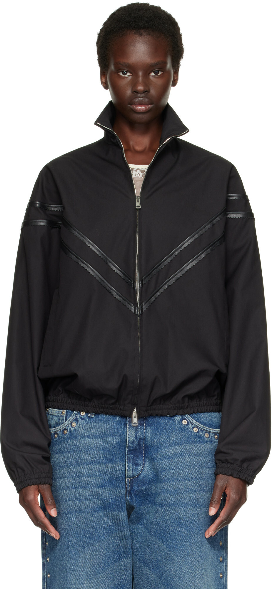 Stefan Cooke Black Pinking Corded Jacket