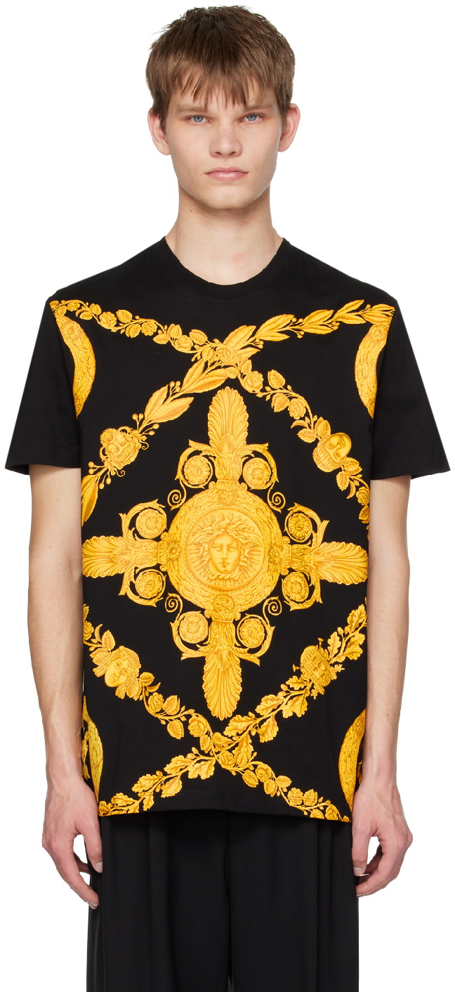 Versace Black Maschera Baroque T-Shirt Versace