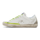 Golden Goose White Fluorescent Superstar Sneakers