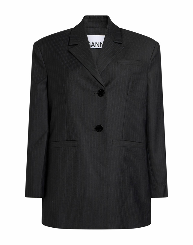 Photo: Ganni Womens Blazer Charcoal