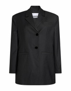 Ganni Womens Blazer Charcoal