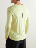 ON - Slim-Fit Logo-Print Recycled-Jersey Running T-Shirt - Yellow