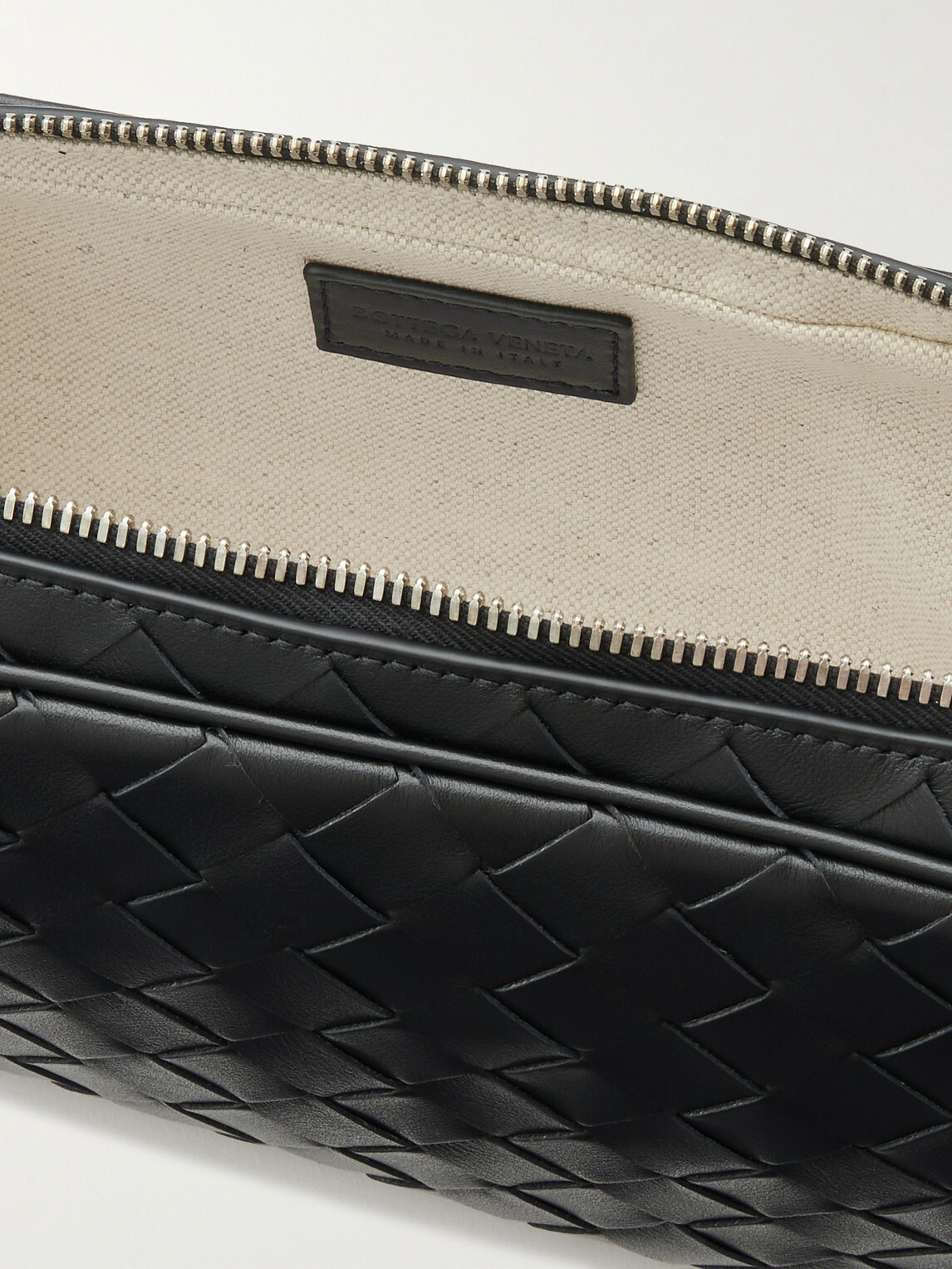 Bottega Veneta - Intrecciato Leather Pouch - Black