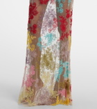 Clio Peppiatt Cora embellished sheer tulle gown