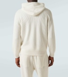 Brunello Cucinelli Ribbed-knit cashmere zip-up hoodie