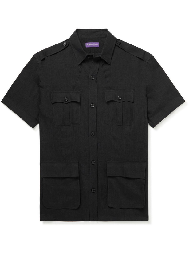 Photo: Ralph Lauren Purple label - Linen Shirt - Black
