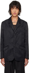 LGN Louis Gabriel Nouchi Black Recycled Nylon Classic Cut Blazer