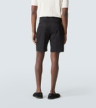 Dolce&Gabbana Pleated cotton-blend Bermuda shorts