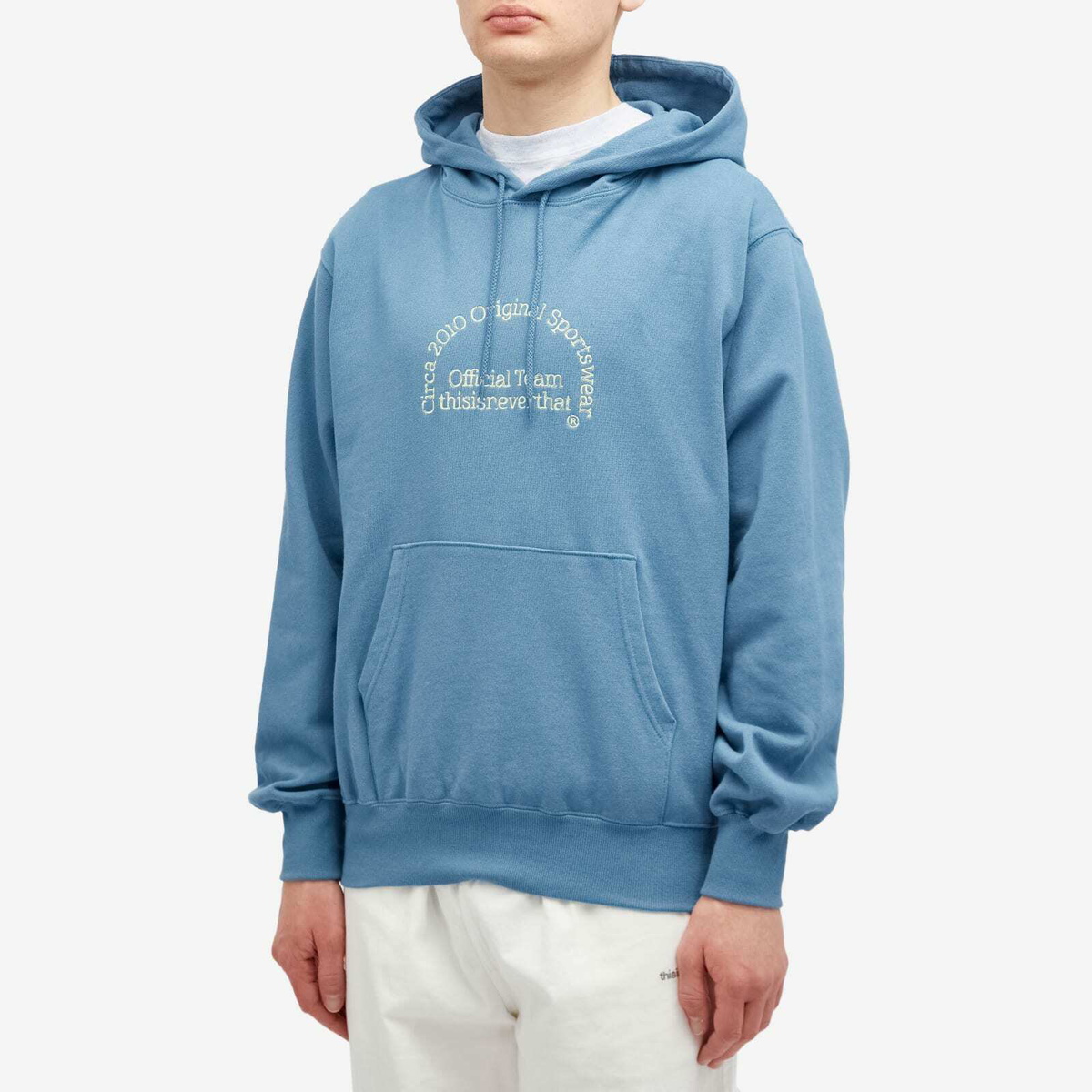 【THISISNEVERTHAT】TNT Team Hoodie Slate thisisneverthat Men's TNT Team Popover Hoodie in Slate