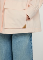 Chloe Pleated Canvas Jacket Pink