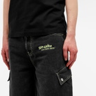 Off-White Men's Off Denim Safari Cargo Shorts in Vintage Black