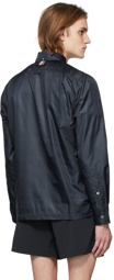 Thom Browne Navy Mesh & Ripstop Jacket