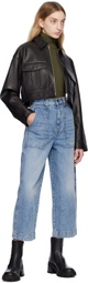 ANINE BING Black Christian Leather Jacket